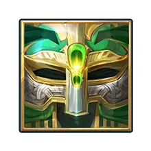 Grüne Maske Symbol
